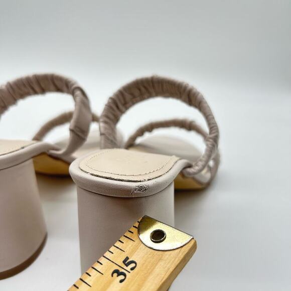 Journee Collection Sandals Womens 8.5 Off‎ White Vidda Leather MSRP $149 NEW - Picture 9 of 14